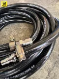 สายลม ETP 3หุน (3/8 นิ้ว) ยางดำทนแรงดันสูง พร้อมคอปเปอร์และเข็มขัดรัด (สำหรับงานหนัก/อู่รถบรรทุก) - รูปที่ 2