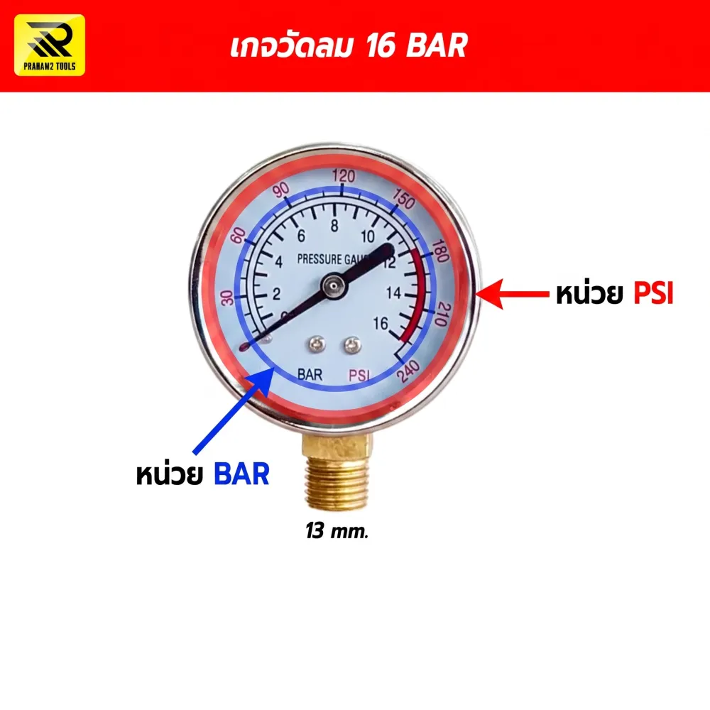 วิธีอ่านค่าเกจวัดแรงดันลม (PSI / BAR) ฉบับเข้าใจง่าย นำไปใช้กับหน้างานได้ทันที!