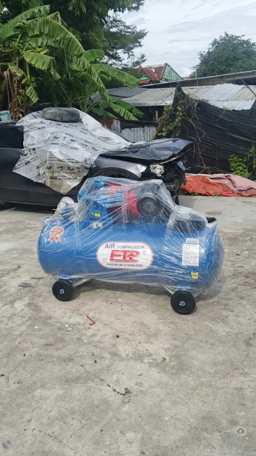 ภาพส่งมอบ ปั๊มลมสายพาน ETP ขนาด 300ลิตร มอเตอร์ 4HP รุ่น E TA-65 (8Bar) (ไฟ 220V) จังหวัดกรุงเทพมหานคร รูปที่ 2