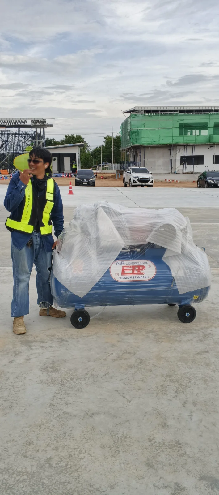 ภาพส่งมอบ ปั๊มลม 380ลิตร 7.5 แรงรุ่น E TA-80 (12Bar) (ระบบไฟ 380V) จังหวัดกรุงเทพมหานคร รูปที่ 1