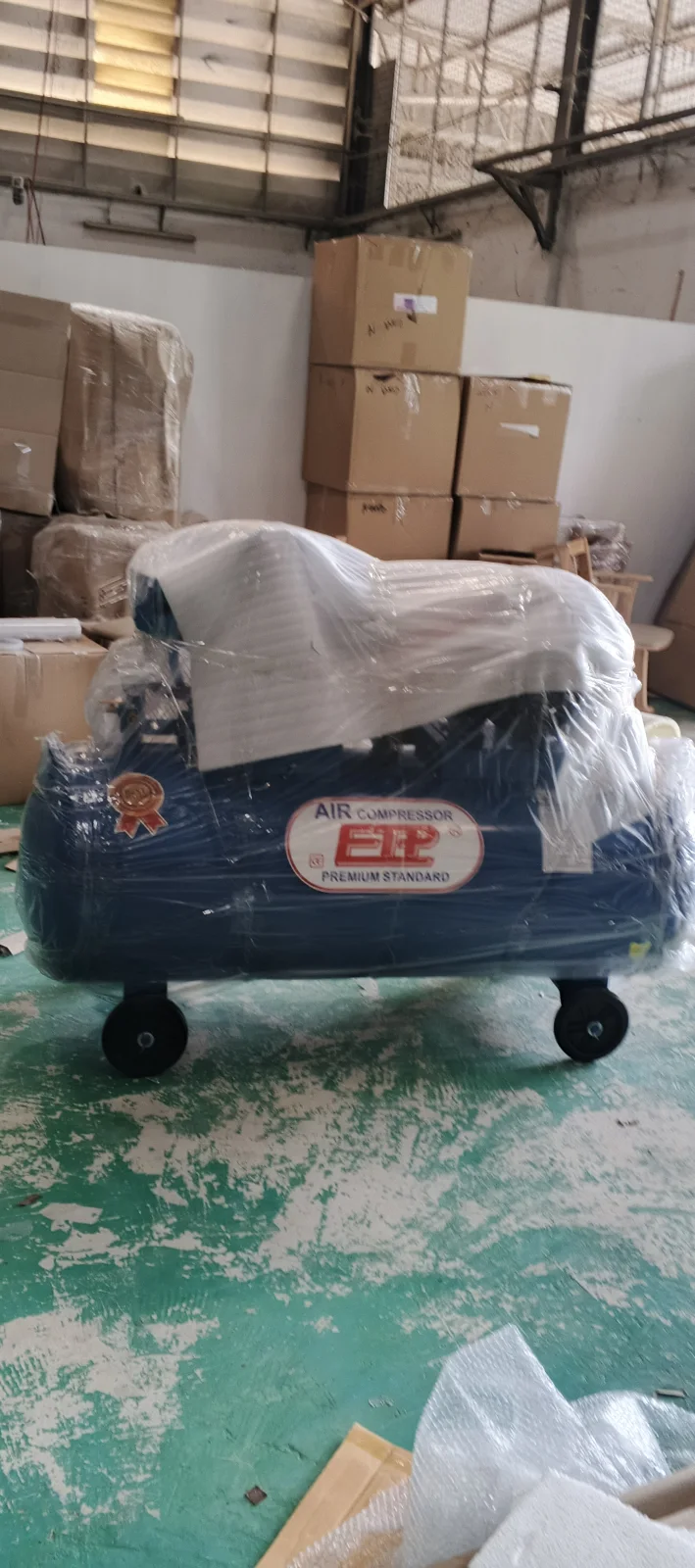 ภาพส่งมอบ ปั๊มลม 380ลิตร 7.5 แรงรุ่น E TA-80 (12Bar) (ระบบไฟ 380V) จังหวัดนนทบุรี รูปที่ 2