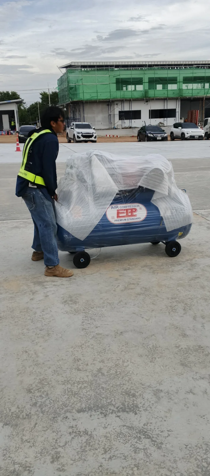 ภาพส่งมอบ ปั๊มลม 380ลิตร 7.5 แรงรุ่น E TA-80 (12Bar) (ระบบไฟ 380V) จังหวัดกรุงเทพมหานคร รูปที่ 2