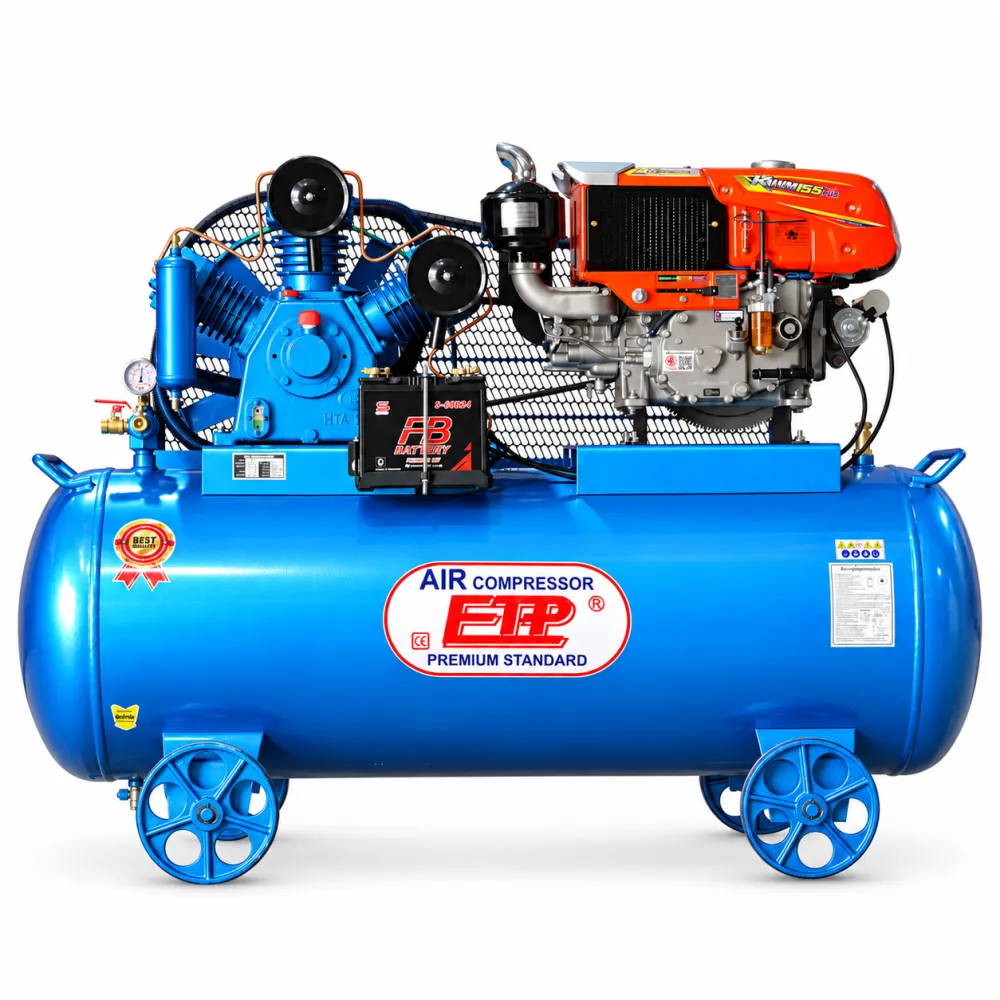 ปั๊มลมดีเซล 520 ลิตร ETP E HTA-100 เครื่องยนต์ 15.5 แรง